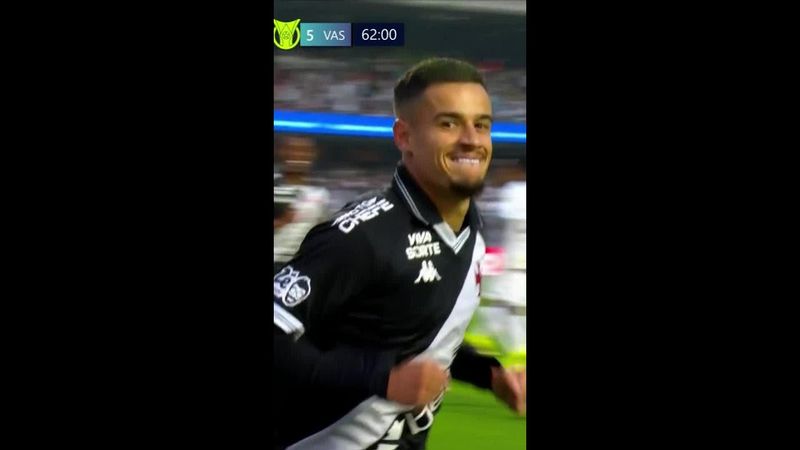 Golazo de Coutinho para Vasco ante el Santos de Neymar