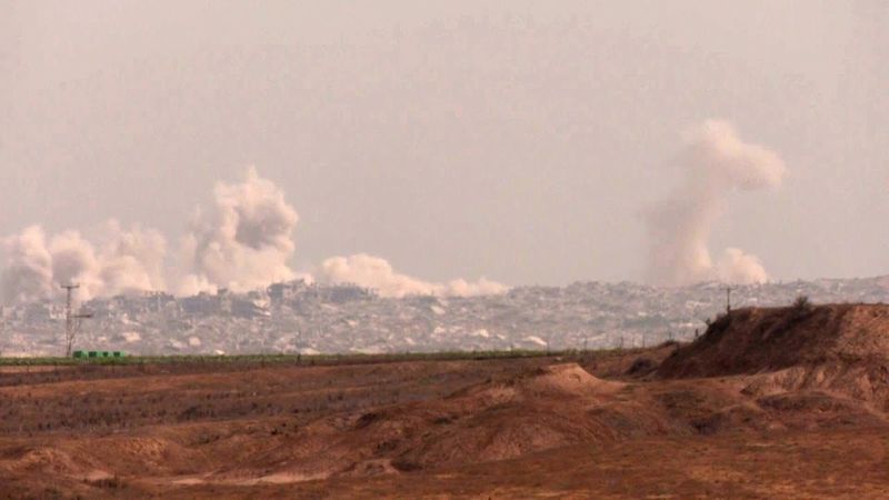Smoke billows from central Gaza amid ongoing Israeli operations | AFP