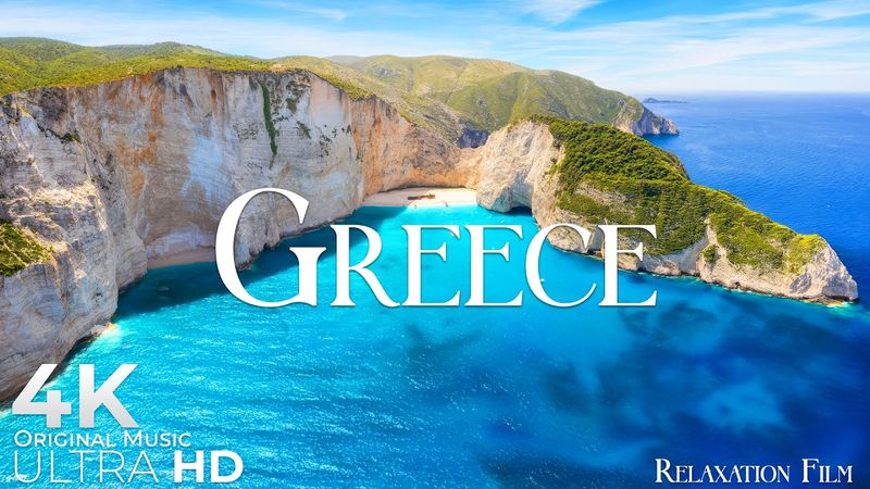 Greece 4K • Mediterranean Relaxation Film with Deep Peaceful Music