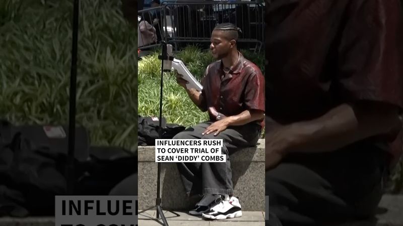 Influencers rush to cover trial of Sean 'Diddy' Combs | AFP #shorts