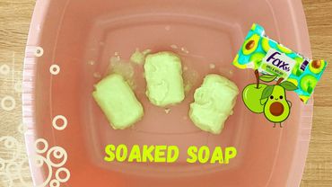 🍏🥑 SOAKED SOAP | MUSHY SOAP | Sponge Squeezing | Rinse | ASMR | РАЗМОКШЕЕ МЫЛО🧼