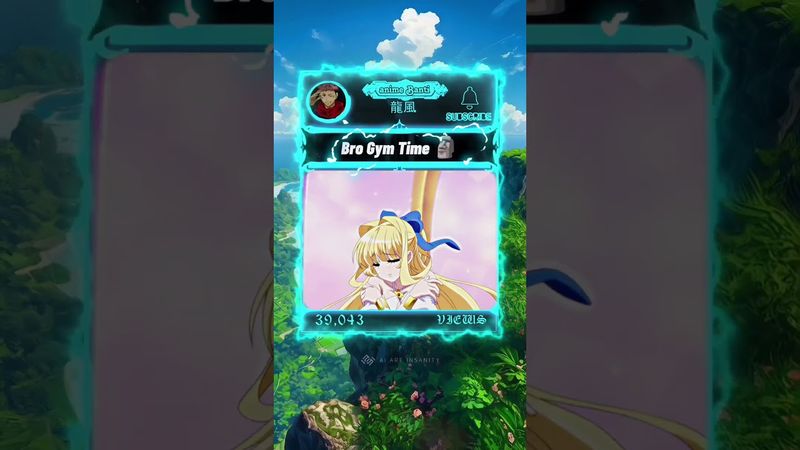 Bro Gym time 😤#anime #animeshort #animeedit #ytshort #phonk