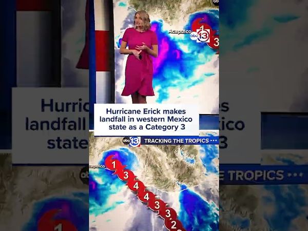 Hurricane Erick makes landfall in western Mexico state as a Category 3