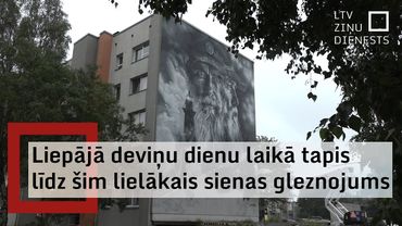 Liepājā top lielformāta sienas gleznojums