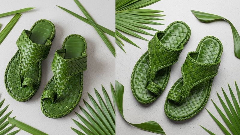 SEGRETO per realizzare sandali di cocco con foglie di palma - La migliore raccolta di cocco