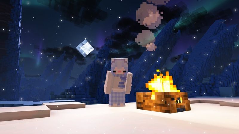 ASMR МАЙНКРАФТ :: Хардкорное зимнее приключение ⛄️❄️