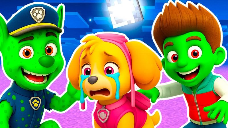 ТРОЛЛИНГ СКАЙ ЗОМБИ ВИРУСОМ АПОКАЛИПСИС В МАЙНКРАФТ МУЛЬТИК ЩЕНЯЧИЙ ПАТРУЛЬ