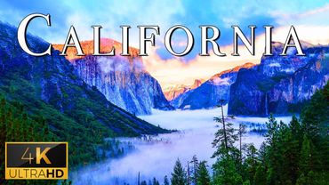 FLYING OVER CALIFORNIA (4K UHD) - Soft Music & Wonderful Natural Film For Relaxation, Lounge Music