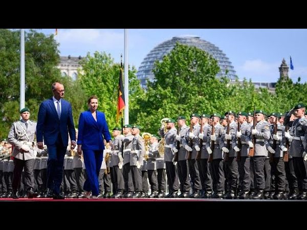 Friedrich Merz meets with Danish PM Mette Frederiksen in Berlin