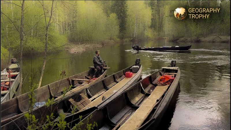 УПАЛА ВОДА. ЗАСТРЯЛИ НА ПЯТИ ЛОДКАХ В ТАЙГЕ