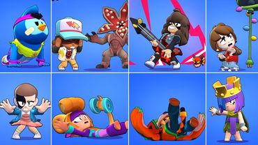 ALL NEW SKINS LOSING & WINNING ANIMATIONS  #strangerthings