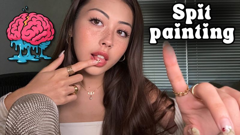 ASMR spit painting to melt your brain 🧠🫠