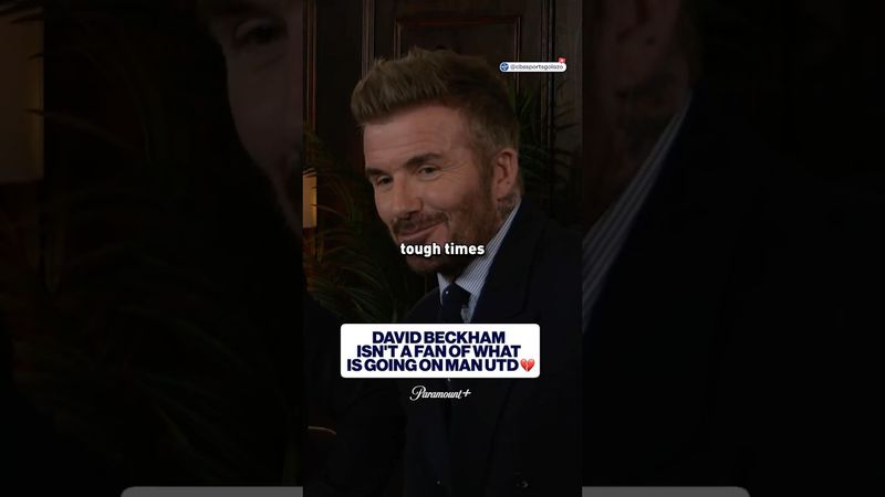 David Beckham non è impressionato dal Manchester United in questo momento🗣 | CBS Sports Golazo