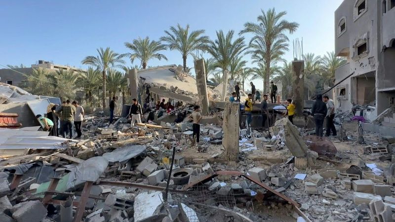 Deadly Israeli strike reduces house to rubble in Gaza's Deir El-Balah | AFP