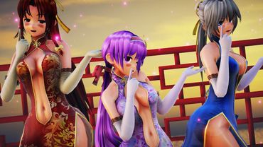 【東方MMD・ぱんつ注意】ミニチャイナめーさくパチェで 桃源恋歌 【4K】