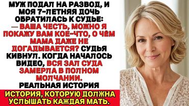 На слушании по разводу моя дочь включила видео —все в зале остолбенели от того, что там оказалось…