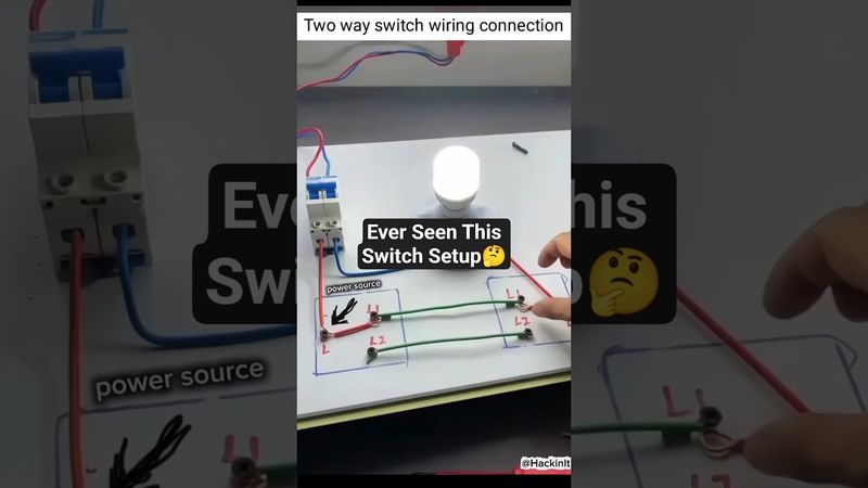Why Hotel Lights Work from Two Places#HotelSwitch #ElectricalBasics #shorts  #truedialogue
