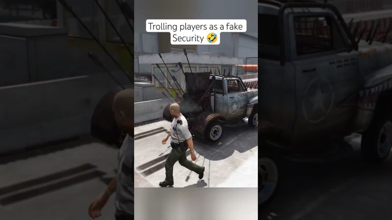 Trolling players as a fake Security 🤣 #gta5 #gtaviral #gtaonline #gta5online #gta #shorts