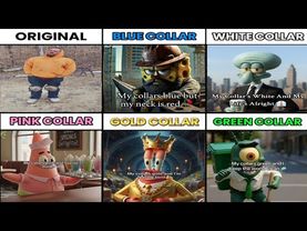 Blue Collar SpongeBob Meme All Variants