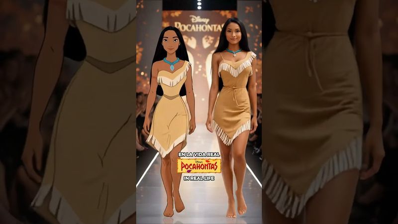 PUOI DIPINGERE CON TUTTI I COLORI DEL VENTO? 🌈🌿 E se Pocahontas fosse reale? #pocahontas #disney