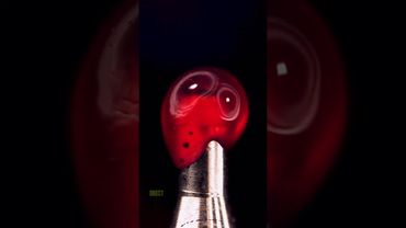 Melting of a Ballpoint Pen Cap Close-Up