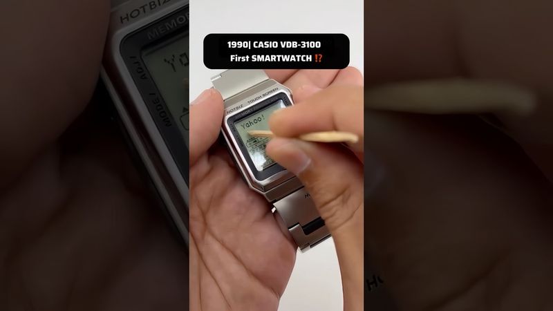 1990| ⁉️First Smartwatch CASIO HOTBIZ VDB-3100 #casio #90s #watches #smartwatch #casiovintage