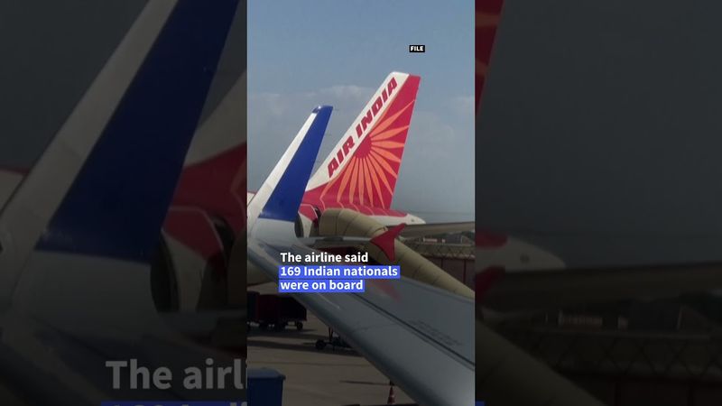 London-bound plane crashes in India with 242 on board | AFP #shorts