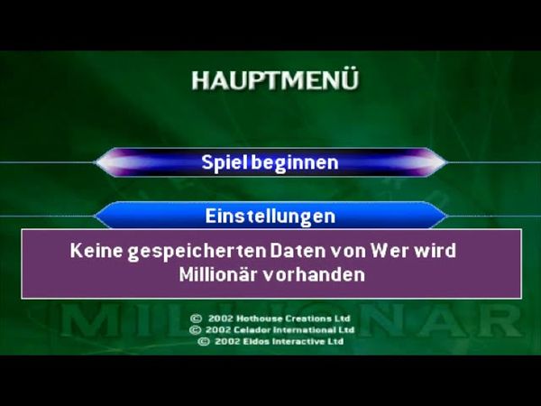 Wer wird Millionär? (3. Edition) | PS1 | German