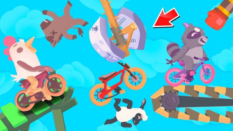 2 ЧАСТЬ ULTIMATE CHICKEN HORSE ВЫШЛА!!! УГАРНЫЙ ПАРКУР НА ВЕЛОСИПЕДАХ С ЛОВУШКАМИ! Я Не Верю в Это