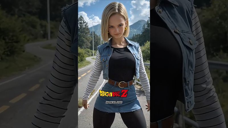 🤖⚡ Dragon Ball Z Android Saga in the real world 🤯 #dragonballz #livingcartoon