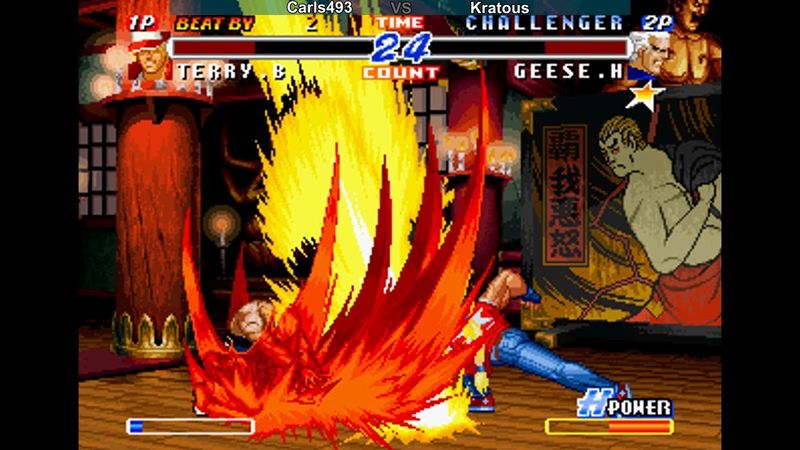 Real Bout Fatal Fury 2 (Fightcade): Match #12: Carls493 Vs. Kratous (19 Matches)