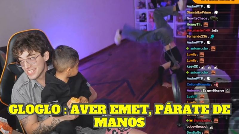 GLOGLO Y EMET JUGANDO CON EL SOBRINO DE GLOGLO