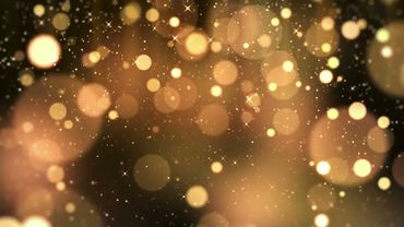 4K Black & Yellow Bokeh & Sparkle Background | Stocklate