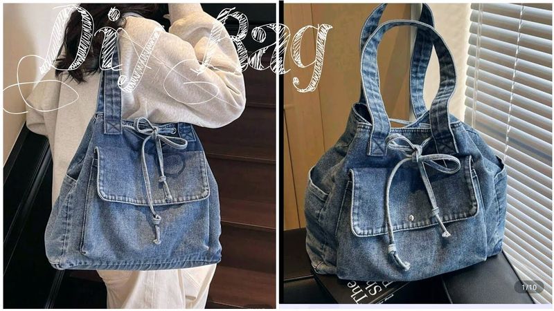 DIY | Bag From Old Jeans No Zipper | How To Make Bag Denim | Upcycle Crafs