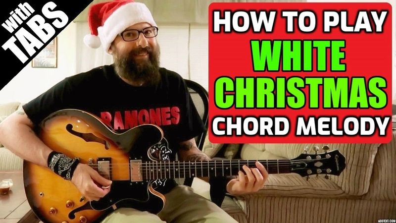 White Christmas - Chord Melody (Easy Jazz Version W/TABS)