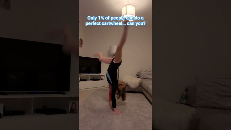 Can you complete the perfect cartwheel challenge? #gymgirl #cartwheel #gymnast