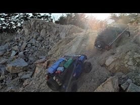 RC Car SCX10 II(T-Rock) & TRX4 Bronco Rock Off-Road Trail Adventure