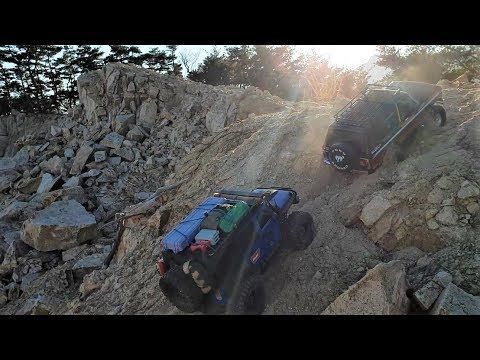 RC Car SCX10 II(T-Rock) & TRX4 Bronco Rock Off-Road Trail Adventure