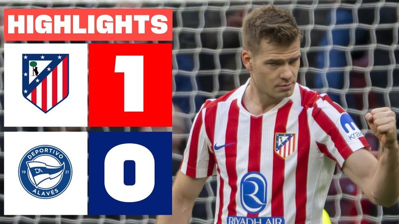 ATLÉTICO DE MADRID 1 - 0 DEPORTIVO ALAVÉS | RESUMEN LALIGA EA SPORTS