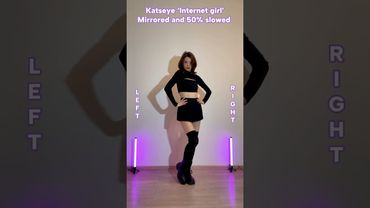 KATSEYE (캣츠아이) "Internet Girl” Dance Tutorial Mirrored and 50% slowed  #KATSEYE #internetgirl