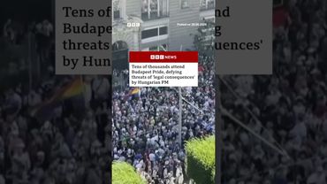 Budapest Pride goes ahead defying Viktor Orban threat. #Hungary #Budapest #BBCNews