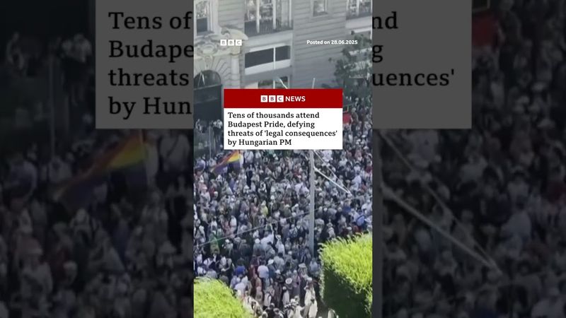 Budapest Pride goes ahead defying Viktor Orban threat. #Hungary #Budapest #BBCNews