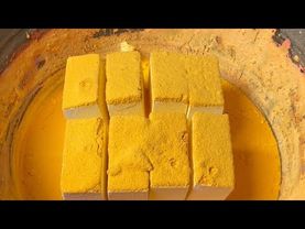 Snow Fairy Dust Chalk with Sifted Yellow Powder