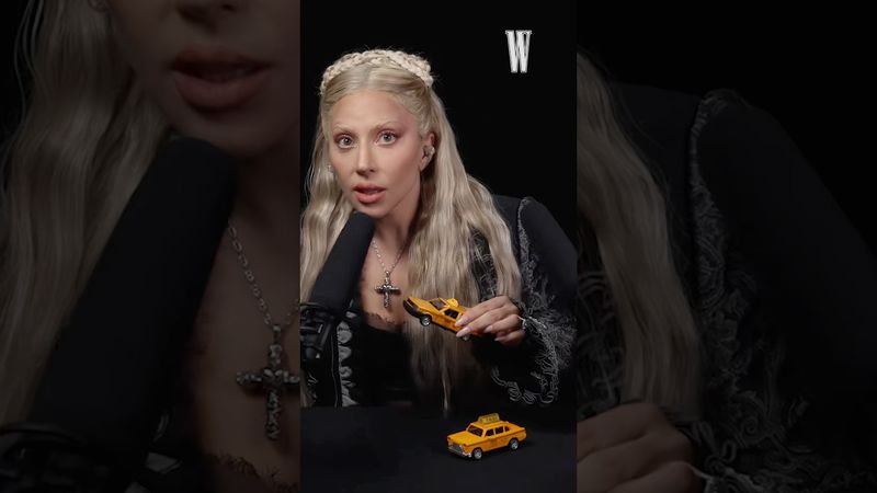 Just Lady Gaga playing with car toys 🚕😂