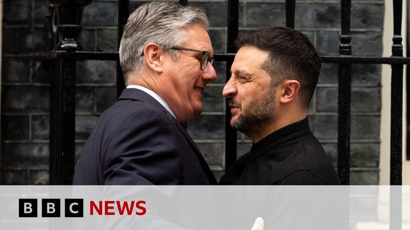 Ukraine's President Zelensky and UK PM Starmer meet ahead of Trump-Putin summit | BBC News