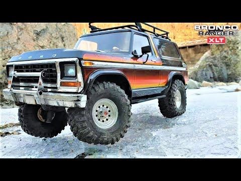 RC Car Traxxas TRX4 Ford Bronco Ice Rock Crawling