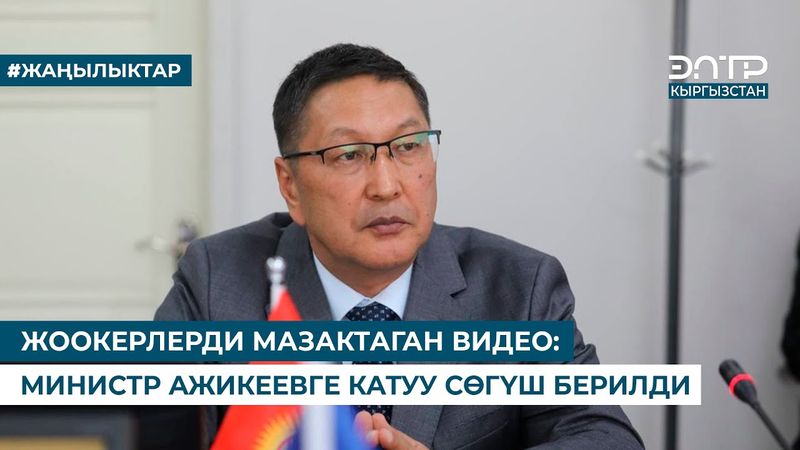 ЖООКЕРЛЕРДИ МАЗАКТАГАН ВИДЕО: МИНИСТР АЖИКЕЕВГЕ КАТУУ СӨГҮШ БЕРИЛДИ