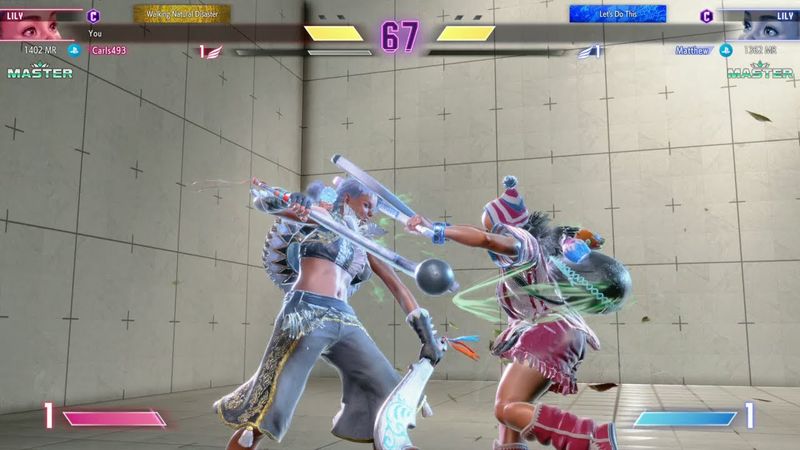 Street Fighter 6: Match #987 (Ranked): Carls493 (P1 Lily) Vs. Matthew (P2 Lily)