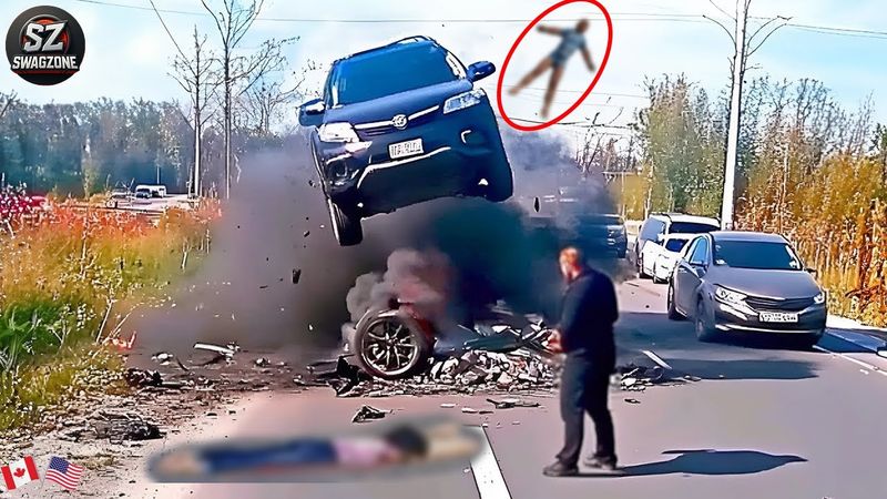 Shocking Car Crash & Luckiest Escape Moments Caught on Camera – Truly Unsettling