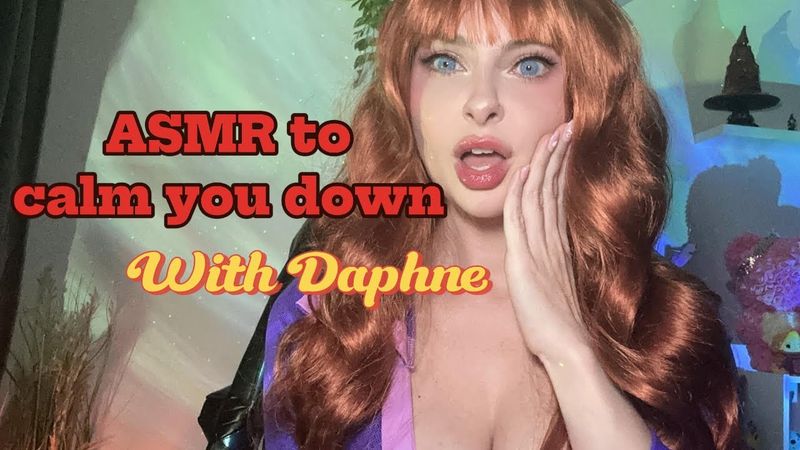 Daphne calms you down with Spooky cute tapping and minimal talking / tapping, lofi halloween music,